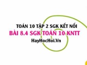 Bài 8.4 SGK Toán 10 tập 2 Kết nối tri thức